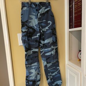 Blue camo pants rothco
